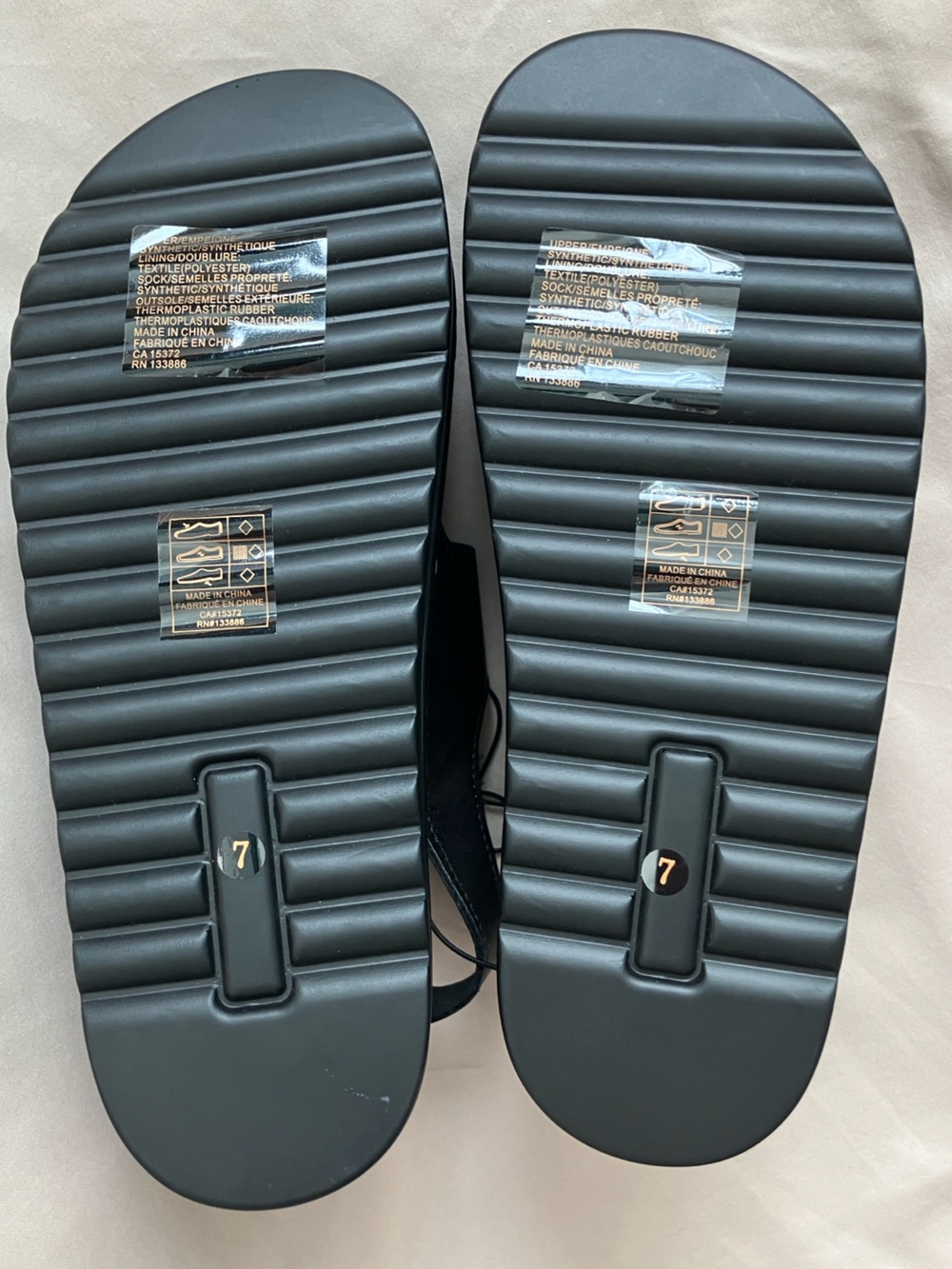 Joe Fresh Platform Fisherman Sandals - Size 7 - Black - NWT - Picture 5 of 8